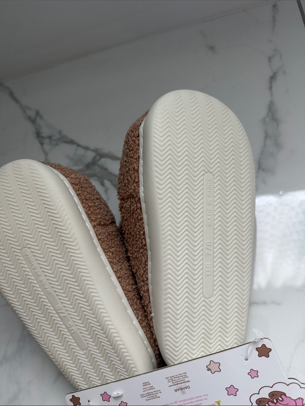 Brown Bunny Slippers - Picture 3 of 3
